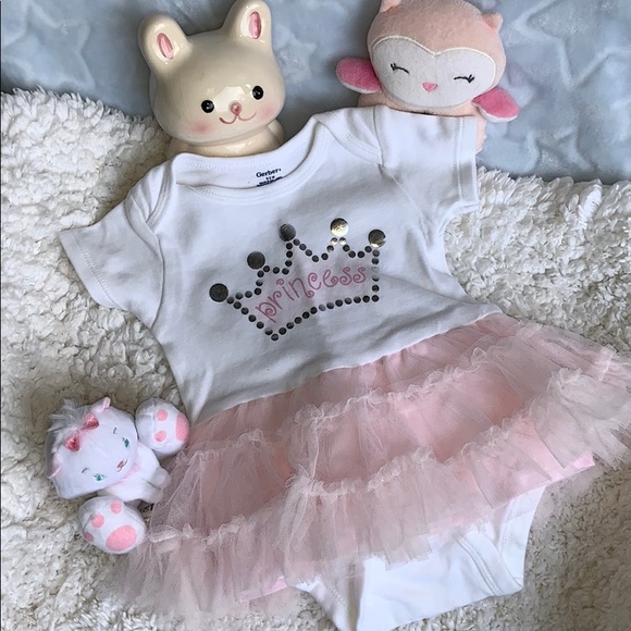 Other - GERBER WHITE & PINK BALLET ONESIE.